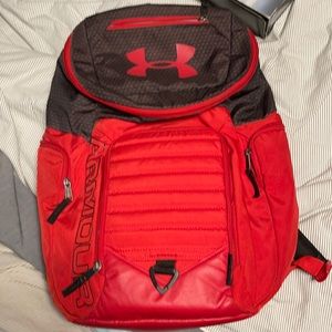 Men's Black Ua Storm Undeniable Ii Backpack Red (please read description)